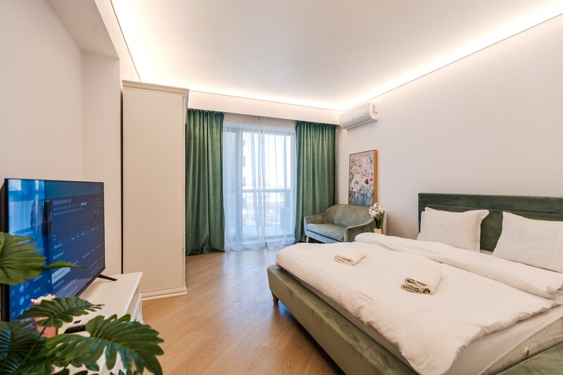 Cortina North Pipera  garsoniera lux etaj 7  ideal investitie